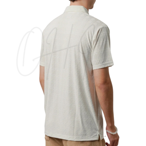 เสื้อยืดคอวีพรีเมียมสำหรับผู้ชาย สวมใส่สบาย ระบายอากาศได้ดี แขนสั้น ทรงหลวม เหมาะสำหรับกอล์ฟ เป็นมิตรกับสิ่งแวดล้อม แห้งเร็ว รับสกรีนโลโก้ 100% - Product Image 3