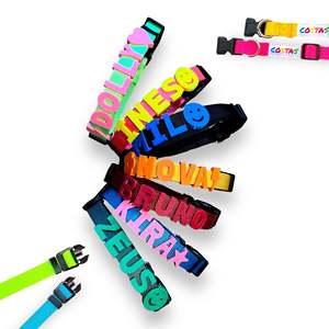 Correa y Collar Personalizables para Perro, Material de Nailon, con Dijes, para Vacaciones de Verano - Product Image 4