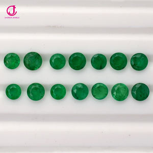 Lot de vente en gros de pierres précieuses émeraude taillées rondes de 1.5mm à 2.5mm à vendre Fabricant de pierres précieuses émeraude fabriquées à la main - Product Image 2