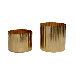 Banhado A Ouro Ultra Moderno Mais Recente Design Indoor Plantador Pot Tabletop Planta Pequena Para Casa e Escritório Desktop