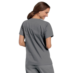 2025 classique été hôpital gommages personnalisé soins infirmiers médicaux uniformes confortable extensible tricoté tissu pour les médecins - Product Image 6