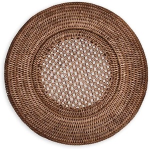 Handicrafts Natural Wedding Rattan Placemat Table Mats Charger Plates <b>Woven</b> Round Seagrass Placemats Vintage for Table Decor - Product Image 4
