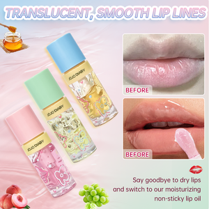 JOJO DIAY ลิปออยล์บำรุงริมฝีปาก 3 ชิ้น/ชุด น้ำผึ้ง ลิปกลอส บำรุงริมฝีปาก แต่งหน้า ลิปบาล์มน่ารัก ออ<span class=keywords><strong>ร์</strong></span>แกนิคจากธรรมชาติ ช่วยให้ริมฝีปากอวบอิ่ม - Product Image 1