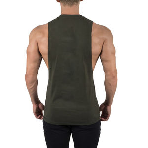 Camiseta sin Mangas Lisa para Hombre al por Mayor, Chaleco Interior de Algodón, Camiseta sin Mangas de Algodón Estilo Gimnasio para Hombre, Camiseta Interior Deportiva - Product Image 3