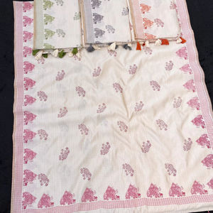 Sari tradicional elegante para mujer con bordado de albaricoque versátil para bodas, festivales y cada ocasión especial - Product Image 1