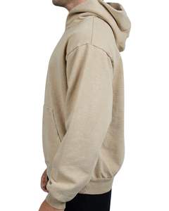 Sudadera personalizada OEM Oversized Pullover Camel-Sudadera de algodón pesado Fleece Vintage Streetwear para hombres y mujeres - Product Image 4
