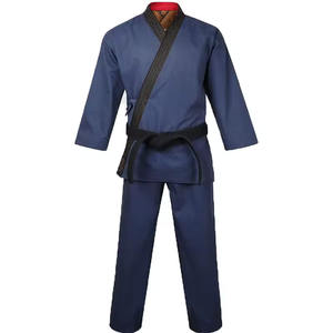 Combinaisons de karaté en coton unisexe de bonne qualité, logo personnalisé, vente en gros, vêtements d'arts martiaux, uniforme de taekwondo pour hommes et femmes, uniforme de combat - Product Image 1