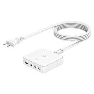 Cargador Multifunción MA DEGAN100 EU W de 100W GaN Blanco con USB Tipo-A y Tipo-C (EU W) - Product Image 1