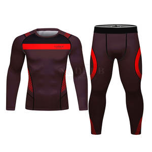 Conjunto de gimnasio con cintura elástica y tela que absorbe la humedad para uso en entrenamiento Conjunto de gimnasio con material transpirable - Product Image 1