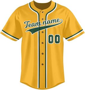 Maillot de Baseball Sublimation personnalisé en gros bouton complet respirant 100% polyester maillots de Logo personnalisé - Product Image 2