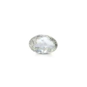Piedra de Zafiro Blanco Natural de 5.72 Quilates, Corte Ovalado Facetado con Forma de Estrella, Gema Mineral Tratada con Calor - Product Image 1