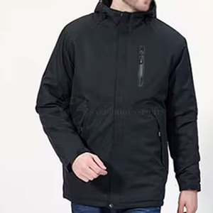 Nouvelle Arrivée Veste Slim Auto-Chauffante en Polyester pour Homme Style Urbain Hiver avec Col Montant Respirante Séchage Rapide Service OEM - Product Image 6