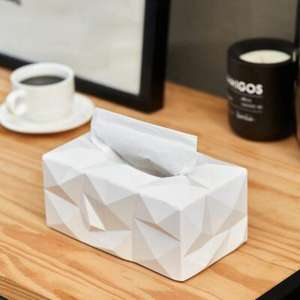 Soporte de pañuelos de resina duradero con superficie pulida y estética elegante y adecuado para decoración moderna o tradicional - Product Image 6