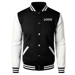 Ropa de hombre chaquetas estilo de calle alta de Pakistán OEM logotipo personalizado Letterman College chaqueta de béisbol para los hombres Material de lana - Product Image 1