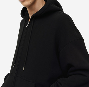 Sweats à capuche pour hommes 100% coton à séchage rapide de haute qualité pull solide décontracté grande taille 6XL hiver couleur unie imprimé logo - Product Image 2