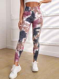 Leggings de yoga taille haute pour femmes, pantalons de fitness et d'entraînement sans couture, polyester extensible, vêtements de sport et de gym en gros - Product Image 4