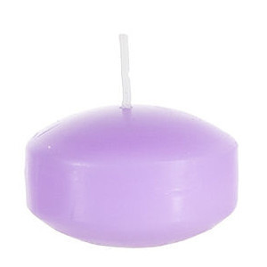 CGA063-LV - 2 Floating Disc <b>Candles</b> - <b>Lavender</b> - Product Image 2