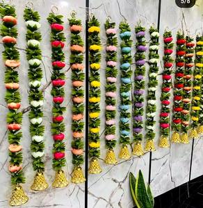 พวงมาลัยตกแต่งคริสต์มาสดอกไม้แขวนฉากหลังตกแต่งงานแต่งงานดอกไม้ประดิษฐ์แขวนผนังดอกไม้ที่มีสีสันแขวน - Product Image 2