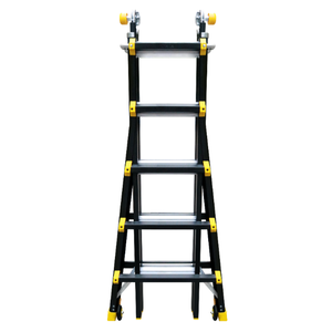 Escalera Plegable Multifuncional de Aluminio 6063 Estándar EU/US, EN131, Capacidad de Carga de 150 kg, Escalera Extensible Combinada Multiusos - Product Image 1