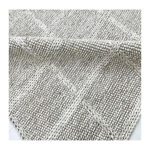 Alfombra tejida a mano de lana de colores naturales nórdicos bohemios más vendidos, Alfombra tejida con burbujas, envío de fábrica, alfombra de suelo mundial, habitación de Hotel - Product Image 2