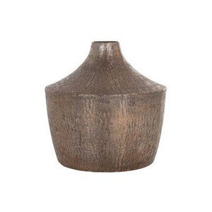 Vase à fleurs en métal à finition brûlée antique, centre de table de mariage au design moderne et décoration de la maison, prix de gros - Product Image 3