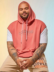 Gimnasio culturismo entrenamiento camisa Premium hombres sin mangas pulóver sudaderas con capucha hombres entrenamiento camisetas sin mangas músculo sin mangas sudaderas con capucha - Product Image 6