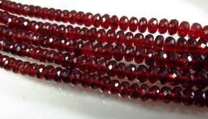 Perles de grenat rouge du Mozambique de haute qualité, facettées, en forme de briolette, 5-8 mm, pour la fabrication de bijoux DIY - Product Image 4