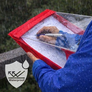 Durable Plastic Outdoor Writing Board <b>with</b> Secure Velcro Closure and <b>Storage</b> Weatherproof <b>Clipboard</b> - Product Image 5