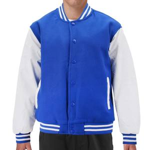 Chaqueta Universitaria Personalizada OEM, Chaqueta Universitaria Gruesa para Hombre con Botones y Bolsillos, Chaqueta Universitaria Unisex con Letras Bordadas, Chaquetas de Béisbol Universitarias - Product Image 1