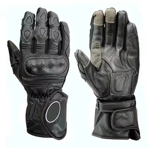 Guantes de moto personalizados para hombres y mujeres, materiales de cuero con logotipo/diseño propio para deportes y carreras de motos - Product Image 1