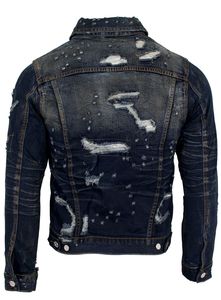 แจ็กเก็ตยีนส์วินเทจสำหรับผู้ชาย-ผ้าฝ้าย100% ซักได้และแห้งเร็วเคล็ดลับการออกแบบสำหรับลุคสบายๆในงานเทศกาล - Product Image 4