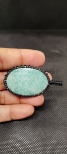 Collar con Colgante de Macramé de Amazonita Más Vendido, Joyería Boho Hecha a Mano para Mujer - Product Image 5