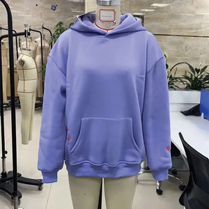 Vintage Retro Floral <b>Aesthetic</b> Oversized 3D Embroidery Lavender Affirmation Graphic Front Sweatshirt Casual Streetwear <b>Hoodie</b> - Product Image 4