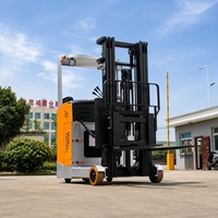 Carretilla Elevadora de Tres Vías con Asiento y Batería de Plomo-Ácido Nueva a Precio de Fábrica, Alcance de 4.5M