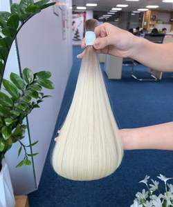 Extensión de cabello de doble estirado 100% cabello humano natural materia prima estilo ondulado número de modelo cabello a granel - Product Image 6