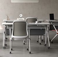 Mobilier de bureau pour formation Table de conférence moderne et simple et pliable Ensemble de chaises pour salle de réunion