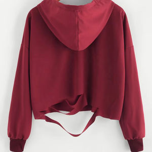 Latest Design Custom Logo Oversized <b>Crop</b> <b>Top</b> Pullover Sweatshirt Cropped Hoody Women <b>Crop</b> <b>Top</b> <b>Hoodies</b> - Product Image 2