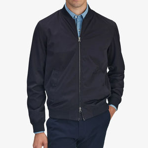 Blouson Bomber Homme en Toile Personnalisable avec Logo – Élégant, Imperméable, Respirant, Grande Taille, Col Montant, Idéal pour l'Extérieur et le Streetwear - Product Image 4