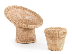Vente en gros de tabouret en rotin intérieur en rotin fait main ottoman en osier artisanal tendance chaud fabriqué à partir du Vietnam - Product Image 6
