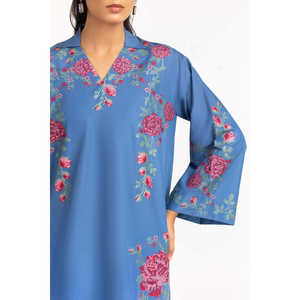 Costume en satin brodé en cambric 3 pièces avec écharpe IPST-SCF-77403 - Product Image 4