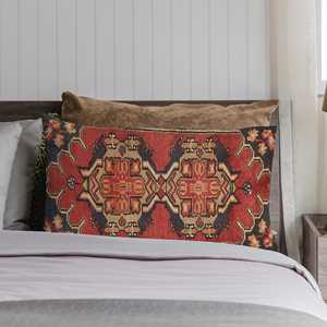Funda de Almohada con Diseño de Kilim Bohemio, Hecha a Mano, Estilo Vintage, Solo Funda - Product Image 3
