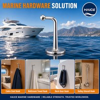 Crochet mural en acier inoxydable 316 pour chapeaux, manteaux et vêtements, 47x28mm, crochet à languettes pour serviettes et auvents, accessoires de quincaillerie pour yachts et bateaux