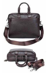 High Quality Leather Mens <b>Laptop</b> <b>Bag</b> OEM Factory Direct Wholesale <b>Briefcase</b> Business Travel Messenger Shoulder LPG-0327 - Product Image 6