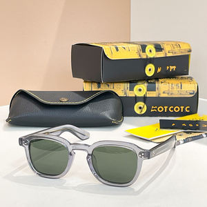 Occhiali <span class=keywords><strong>da</strong></span> <span class=keywords><strong>Sole</strong></span> Unisex di Lusso UV400 con <span class=keywords><strong>Lenti</strong></span> Colorate, Montatura in Acetato di Design, Logo Personalizzato MOMZA, Alta Qualità, Protezione Solare, Tendenze Moda - Product Image 2