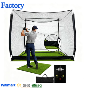 Tragbares <span class=keywords><strong>Golf</strong></span>-Simulator-Käfignetz 10*8 Fuß mit Seitennetz und schlagfester Leinwand für das <span class=keywords><strong>Golf</strong></span>-Schlagtraining, Golfkäfig-Netz - Product Image 1