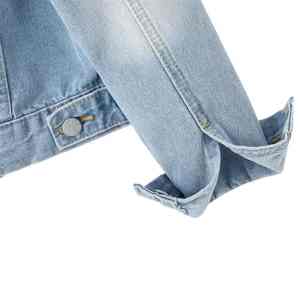 Nouvelle collection : Blouson en jean pour femme, design tendance, manches longues, bouton unique, style cowboy, vente chaude - Product Image 5