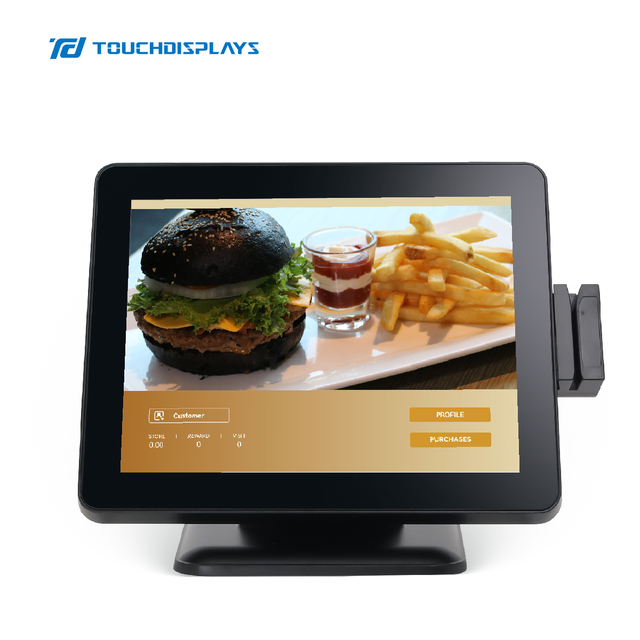 TouchDisplays 15 Inch windows Android Touch Monitor All in One  Pos Machine Pos System