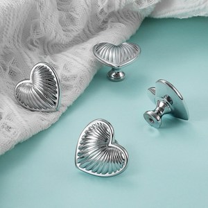 Solid Brass Heart Knobs <b>Pull</b> Cabinet Drawer <b>for</b> <b>Home</b> Dresser Door Cabinet Furniture Decorative Kitchen Wardrobe Handle Knobs - Product Image 5