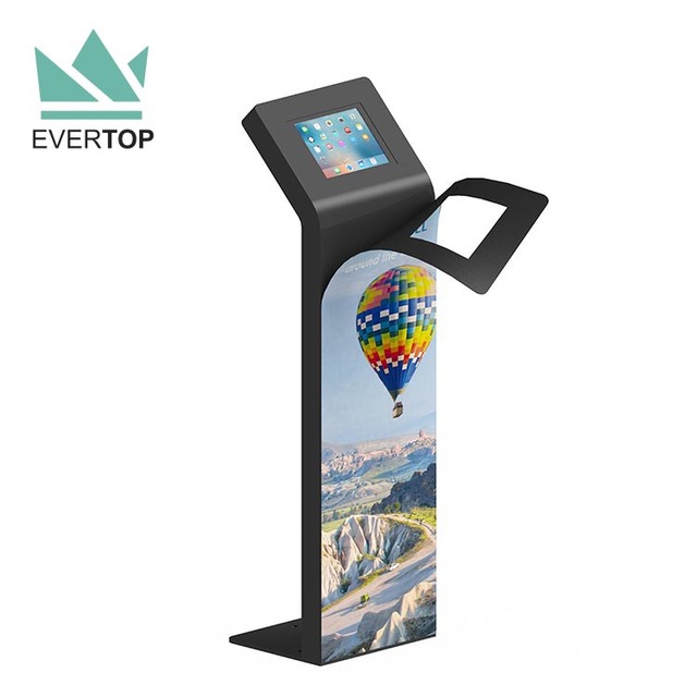 LSF06 10" 12.9" Heavy Duty Anti-Theft Floor Standing Information for iPad Kiosk Tablet Pc Kiosk Brandable Stand for Surface Pro