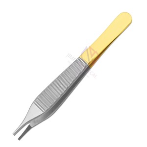 Pinzas Adson de Alta Calidad, Punta Fina de 4.5, Pinzas Quirúrgicas Manuales de Acero Inoxidable, Certificadas por MOL para Uso Médico - Product Image 3